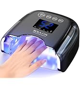 BOLASEN Cordless Rechargeable UV Nail Lamp - UV Light for Gel Nails with Metallic Reflector &amp; Met...