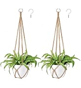 Dahey Macrame Plant Hanger Indoor Hanging Planter Basket Handmade Woven Cotton Rope Flower Pot De...