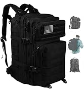 MODERN NEEDS 40L Tactical Backpack for men | 7 Compartments | Padded Comfort | Military Backpack ...