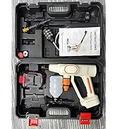 Pressure Washer Battery Powered Cordless with 6-in-1 Nozzle, 26FT High-Elastic Hose, 20 V Battery...