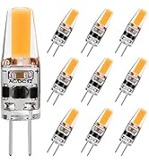 G4 LED Bulb 2W Equivalent to 20W T3 JC Type Bi-Pin G4 Base Halogen Bulb, AC/DC 12V Warm White 300...