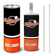 Veminei Tumbler 20oz Straight Skinny Car Cups With Insulated Cup Sleeve Portable Handle, Sports T...