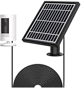 OLAIKE Solar Panel for Ring Stick Up Cam Battery/Plug-in with 3.8M/12ft Waterproof Charger Cable,...