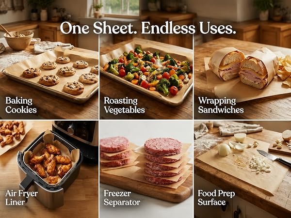 Beyond the Oven—One Sheet Does More.