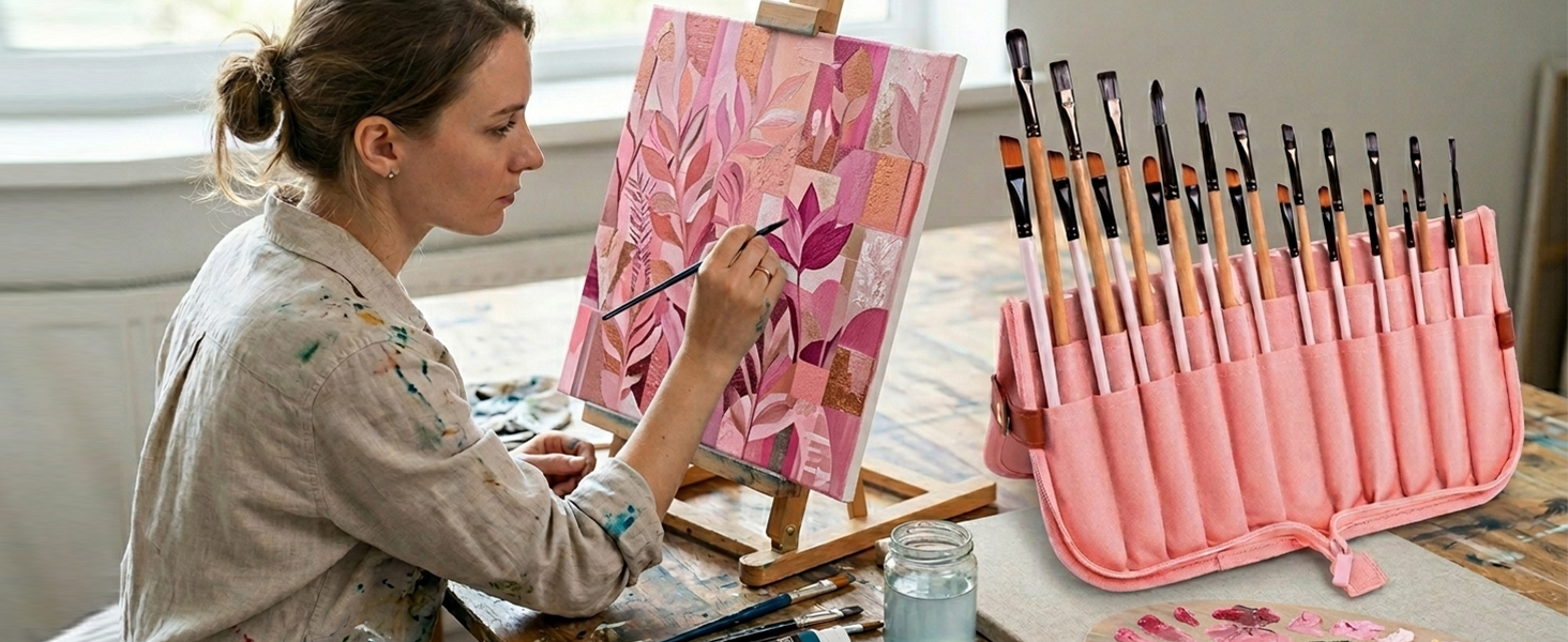 Paint Brush Holder Case