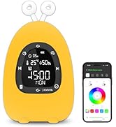 JAMYOK Sunrise Alarm Clock Wake Up Light, White Noise Sound Machine with 20 Soothing Sounds, 10 N...