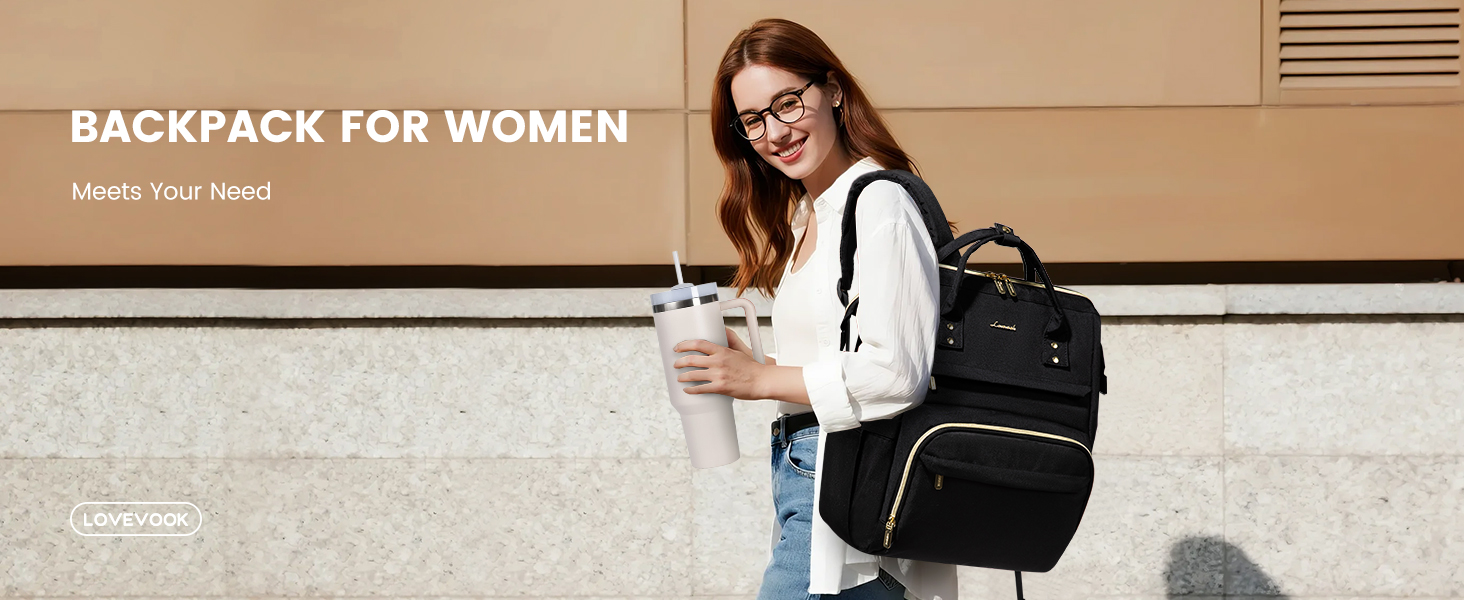 back pack with tumbler holder backpack for college backpack for teacher backpack for travel