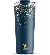 Meoky 24 oz Travel Coffee Mug with Leak-proof Lid, Stainless Steel Insulated Coffee Tumbler, Keep...