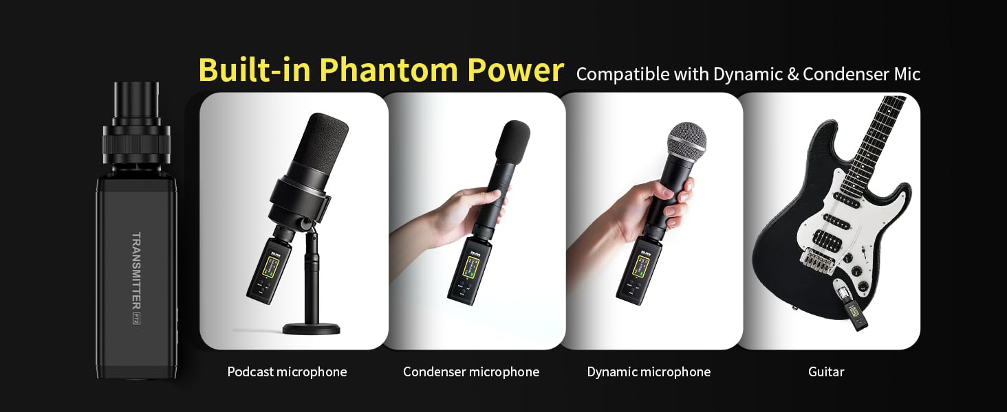 Wireless XLR Transmitter and Receiver