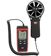 UNI-T UT363S Handheld Anemometer Wind Speed Meter Wind Chill Air Temperature Gauge -14°F to 122°F...