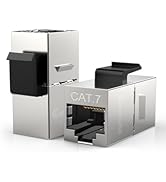 Enmane Cat7 Keystone Coupler RJ45 Coupler Cat7 Coupler Keystone Jack Inline Coupler Shielded Fema...