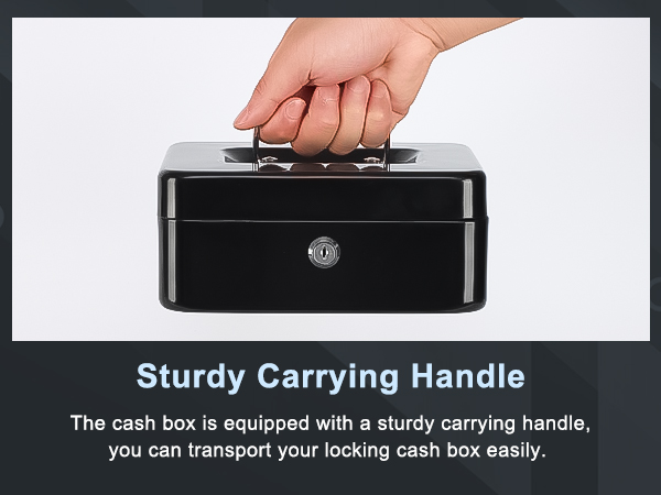 cash box with key
