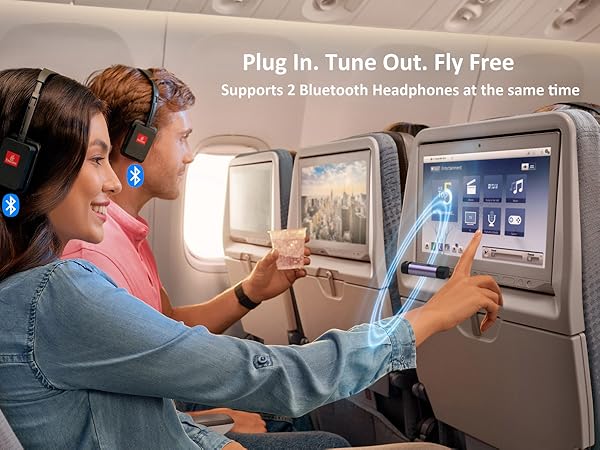 Bluetooth Transmitter for Airplane Entertainment system