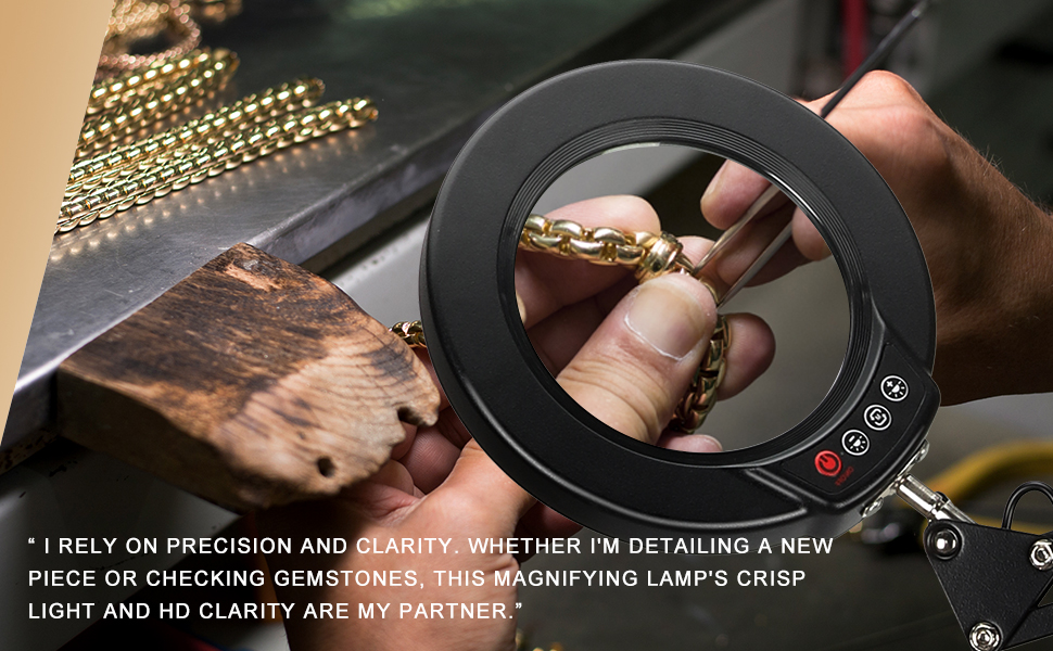 lighted magnifier with stand