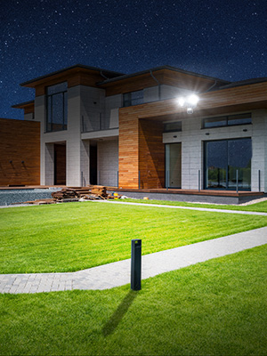 SANSI 30W Motion-Activated Outdoor Flood Light