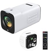 TOALLIN 4K 60FPS Box Video Camera, 20X Optical Zoom, Support PoE/SDI/HDMI/USB, TOF AutoFocus, Bui...