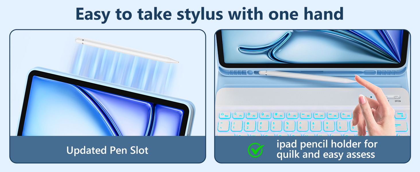 Built-in Pencil Holder