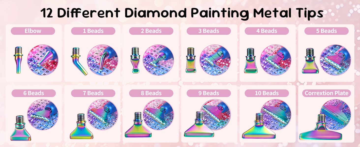 12 Different Metal Tips