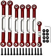 Stainless Steel Adjustable Turnbuckles/Camber Link with Rod Ends Upgrade Parts for 1/10 Traxxas S...