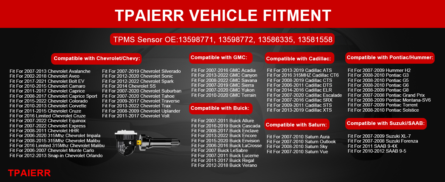 tpaierr tpms tire pressure sensor