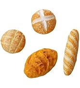 4Pcs 1/12 Miniature Bread Resin Dollhouse Decoration Mix Bakery Bread Mini House Food Decoration ...