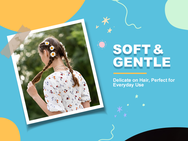 Baby Hair Ties Hair Rubber Bands for Toddler Infants Kids Girls Thin Small Hair Elastics TPU 1500