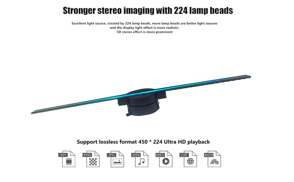 16.5 inch 3d hologram fan