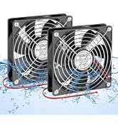 WDERAIR 12V DC High Performance IP68 Rated Waterproof and Dustproof 120x 25mm Fans for Outdoor, H...