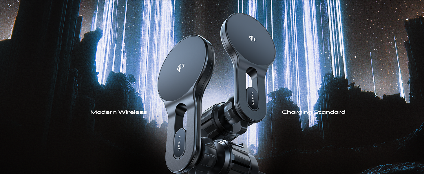 LISEN for Qi2 15W MagSafe Car Mount Charger for iPhone 16 Pro Max Plus