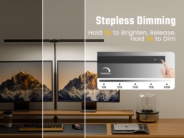 10%-100% Dimmable LED Desk Lamp