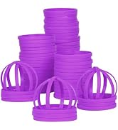 LVNRIDS 50 PCS Rubber Bracelets 6MM Width Silicone Wristbands Sports Elastic Wristband Bracelet B...