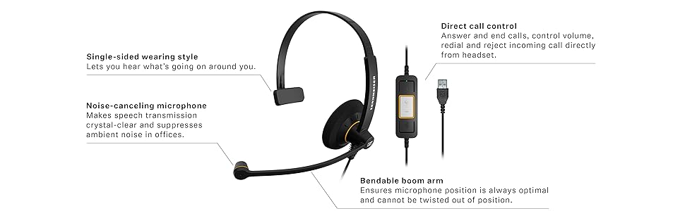 usb headset, wired headset, call center headset, skype headset, with microphone, pc headset