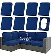 hyha Waterproof Outdoor Cushion Covers for Patio Furniture, Stretch Patio Chair Cushion Slipcover...
