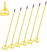 Matthew Heavy Duty Side Gate Mop Handle 60 inch Fiberglass Mop Stick,Commercial Mop Head Replacem...