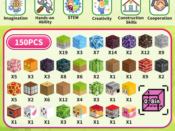 Magnetic Blocks -Magnetic Building Blocks Toys for Kids Magnet Blocks Cubes Games Building Toys
