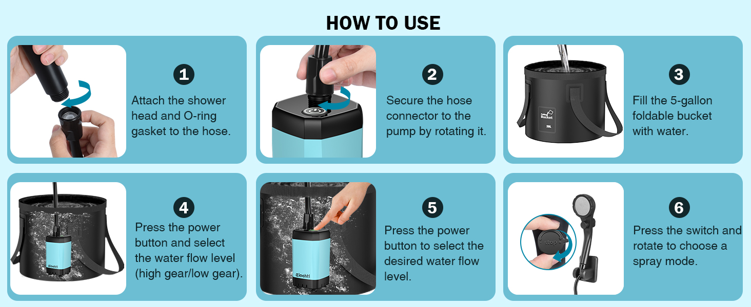 indoor/outdoor showers, camping, BBQ, hiking, beach, trips