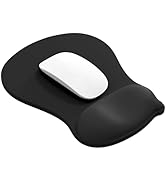 Ergonomic Gel Wrist Rest Mouse Pad, Comfort Mouse Pad with Wrist Support, Non-Slip Rubber Base, D...