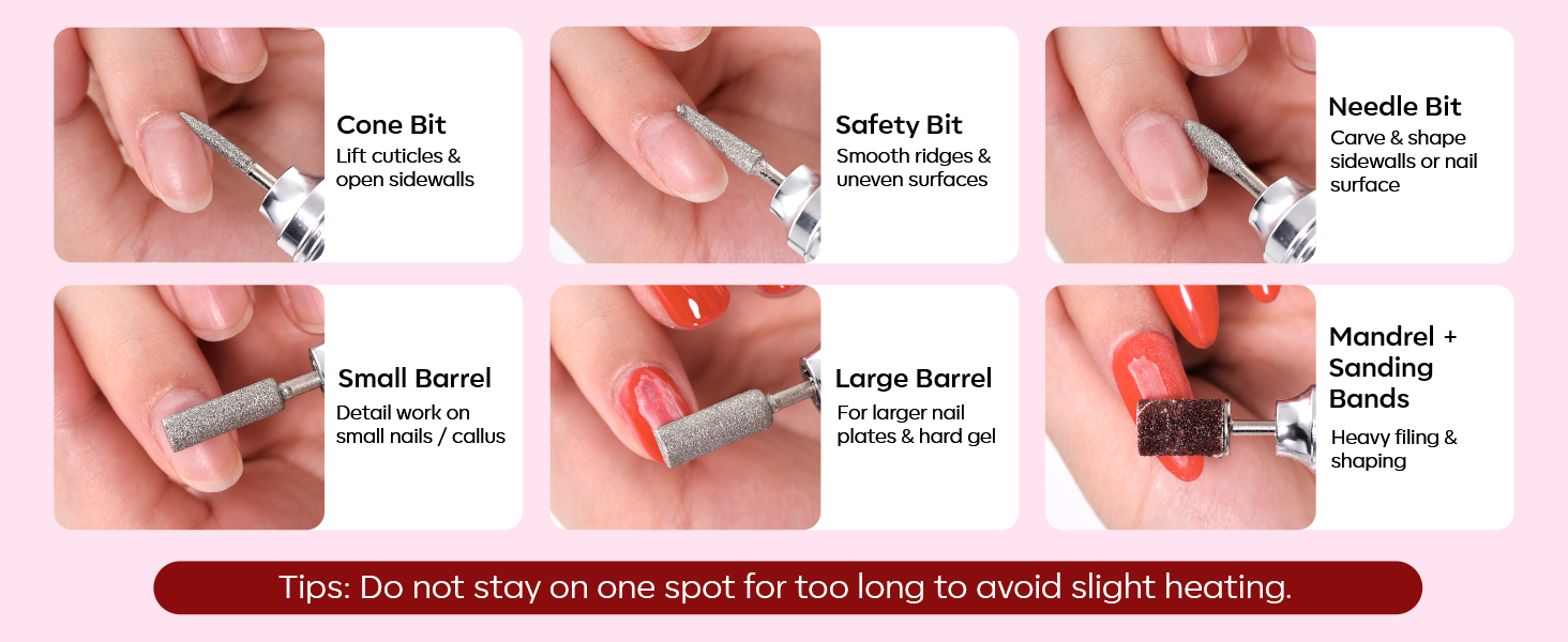 nail drill sanding bands