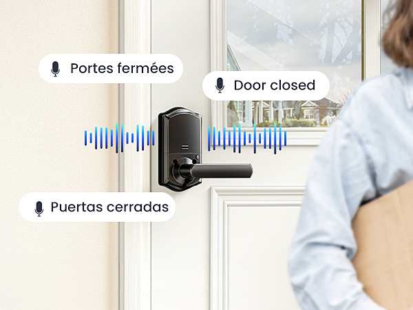 keyless entry door lock deadbolt with handle set
