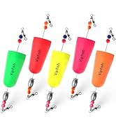 Vipfish Popping Corks Floats Saltwater - Rattles and Floats for Catfish Redfish Speckled Trout Ri...