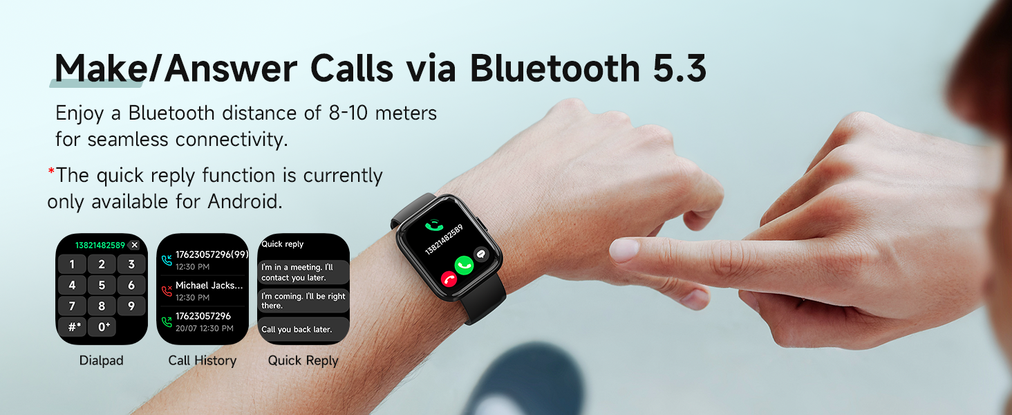 Gydom Smart Watches for Men Women Android &amp;amp; iPhone, 1.8&amp;#39;&amp;#39; Alexa Built-in Smartwatch