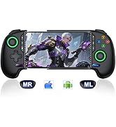 MystNova Wireless Phone Controller for iPhone/Android with Hall Joystick/Trigger, Mobile Gaming C...