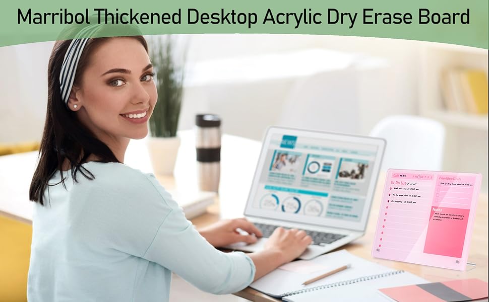 dry erase board with stand desktop dry erase board weekly calendar dry erase acrylic dry erase 