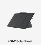 EF ECOFLOW 400W Portable Solar Panel, Foldable & Durable, Complete with an Adjustable Kickstand C...