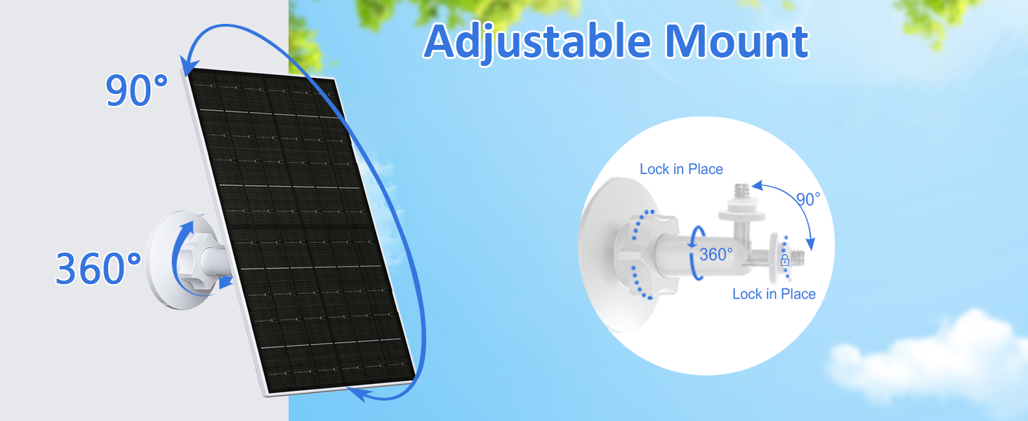 solar panel for camera