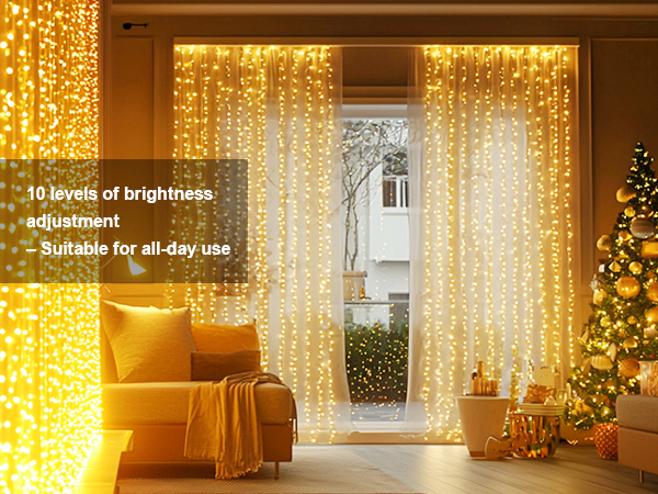 10 levels of brightness