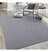 Keeko Soft Area Rugs for Bedroom Living Room, 4x6 Grey Modern Indoor Low Pile Fluffy Rug Machine ...