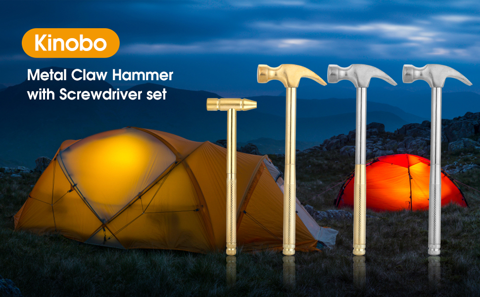 Mini Hammer Brass Hammer Screwdriver Hand Tools Multifunction 6 in 1 Jewelers Hammer Copper Hammer