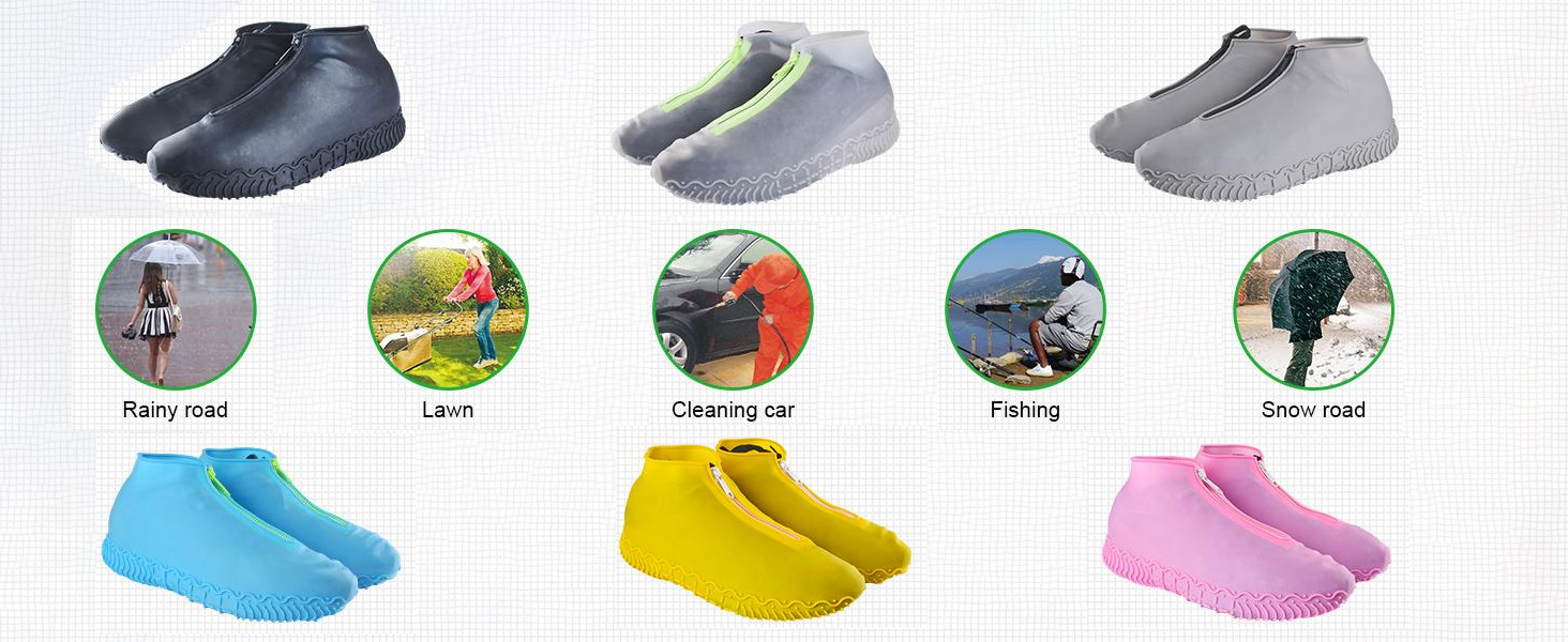 Waterproof Shoe Covers For Men Galoshes For Women Silicone Boot Covers