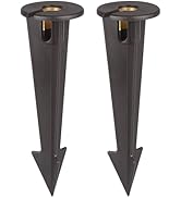 Gardencoin ABS Ground Spikes Stakes Replacement with Brass Insert, 1/2" NPT Thread Side Wire Way,...